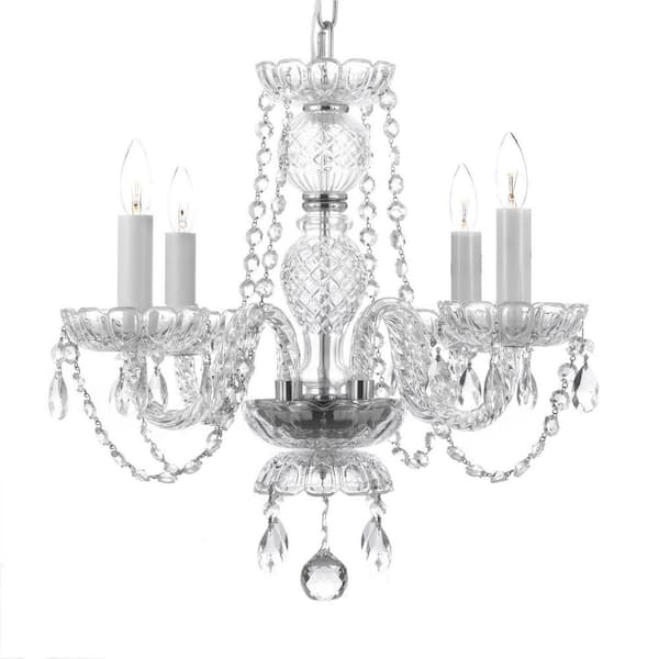 Harrison Lane 4 Light Venetian Style Empress Crystal Chandelier T40 407 Empress Crystal Chandelier T40, Empress Crystal Basket Chandelier