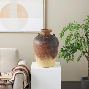Copper Textured Ombre Antique Amphora Magnesium Oxide Decorative Vase
