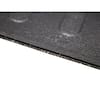 Boomerang Rubber Utility Mat, Black, Unfinished, Rubber TM420BAGGED