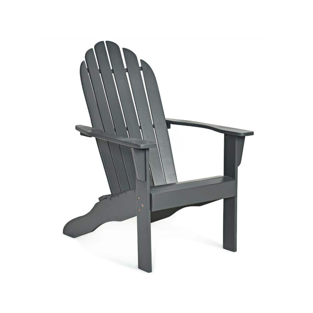 27 in. L x 35 in. W Acacia Wood Adirondack Chair with Ergonomic Slatted Back, Natural price history on PriceWatchPro