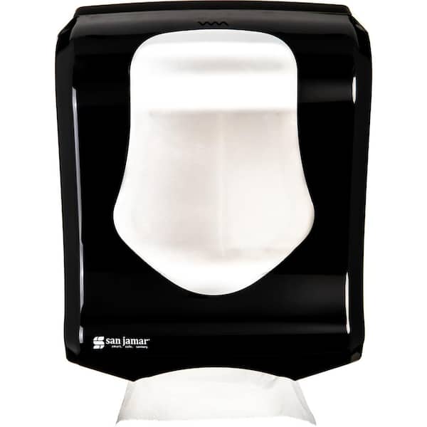San Jamar Summit Commercial Plastic Paper Towel Dispenser, in Black and Silver