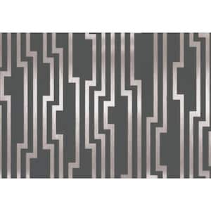 Silver Velocity Unpasted Vinyl Matte Wallpaper, 20.5-in. by 33-ft.