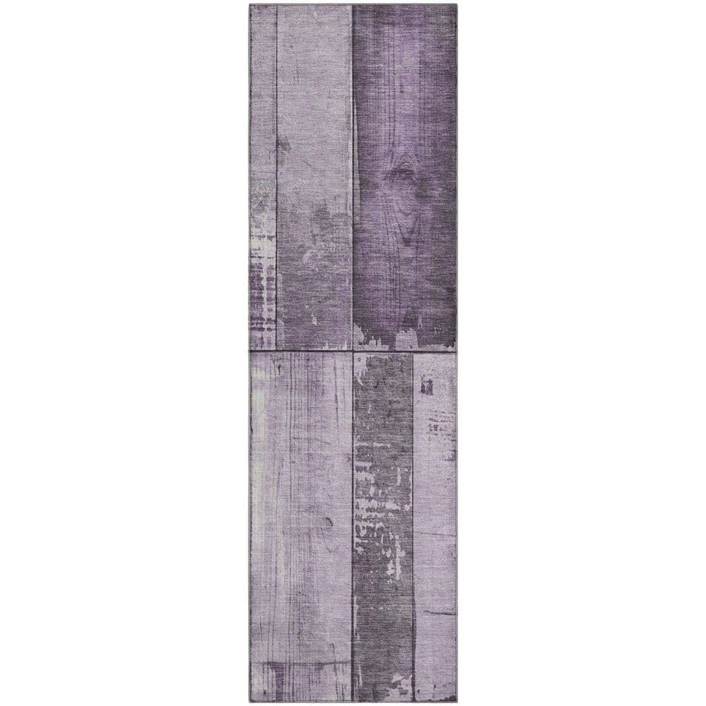 Mayfield Premium Machine Washable Abstract AMF1877 Purple 2 ft. 3 in. x 7 ft. 6 in. Runner Rug price history on PriceWatchPro