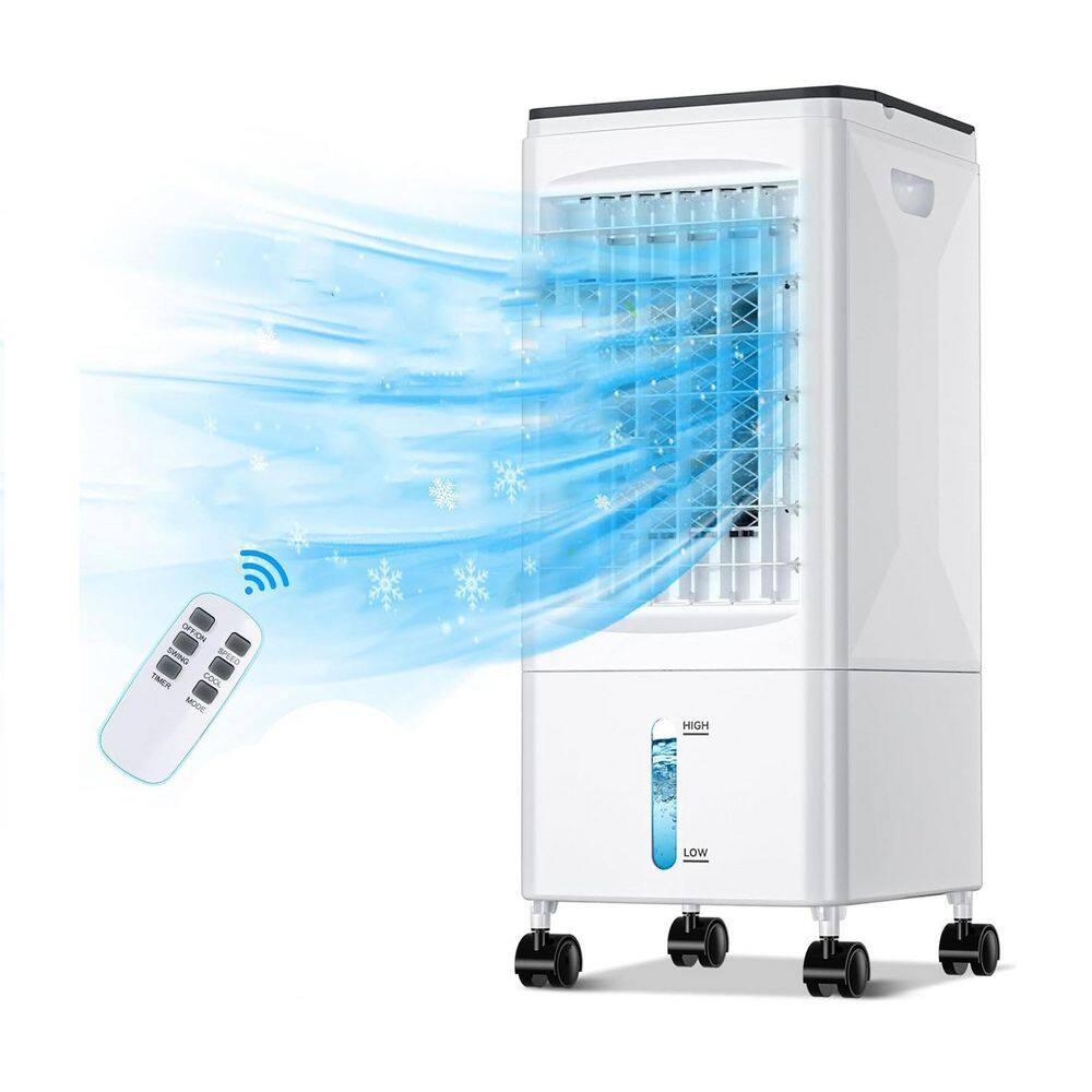60° 3-in-1 Portable Air Conditioner Evaporative Cooler with 3-Modes, 5.5L Water Tank, Remote Control, Timer for Home price history on PriceWatchPro
