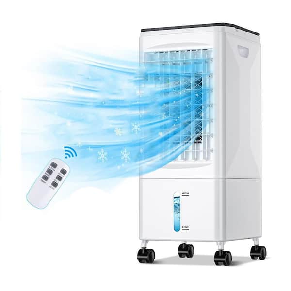 60° 3-in-1 Portable Air Conditioner Evaporative Cooler with 3-Modes, 5.5L Water Tank, Remote Control, Timer for Home
