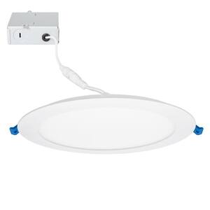 8 in. 5000K Daylight New Construction IC Rated Canless Slim Recess Integrated LED Kit