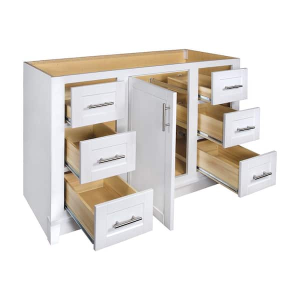 Kinghurst 48 in. W x 21 in. x 33.5 in. H D Bathroom Vanity Cabinet Only in White Kinghurst 48 in. W x 21 in. x 33.5 in. H D Bathroom Vanity Cabinet Only in White