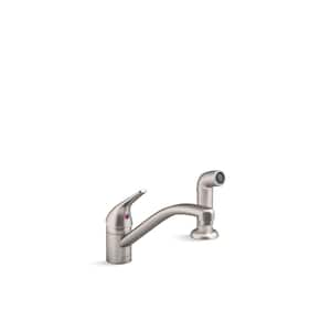 Jolt Single Handle Standard Kitchen Faucet with Pull Out Spray Wand in Vibrant Stainless