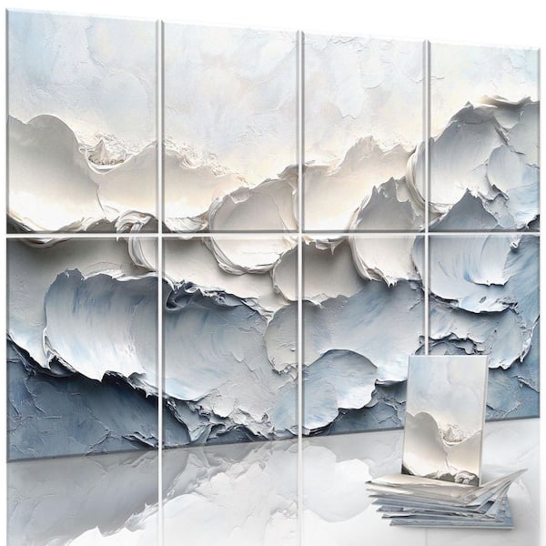 48 in. x 32 in. Art Acoustic Wall Panels (8-Pack), Included Nano Glue Stickers, Decorative Soundproof Wall Panels