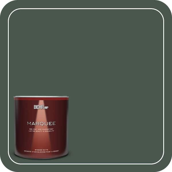 BEHR MARQUEE 1 qt. #ECC-45-3 Conifer Matte Interior Paint & Primer