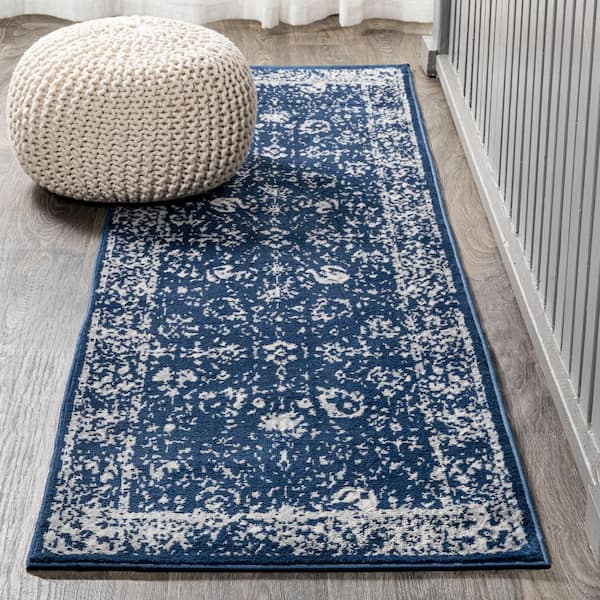 JONATHAN Y Soleiman Modern Persian Navy 2 ft. x 10 ft. Runner Rug