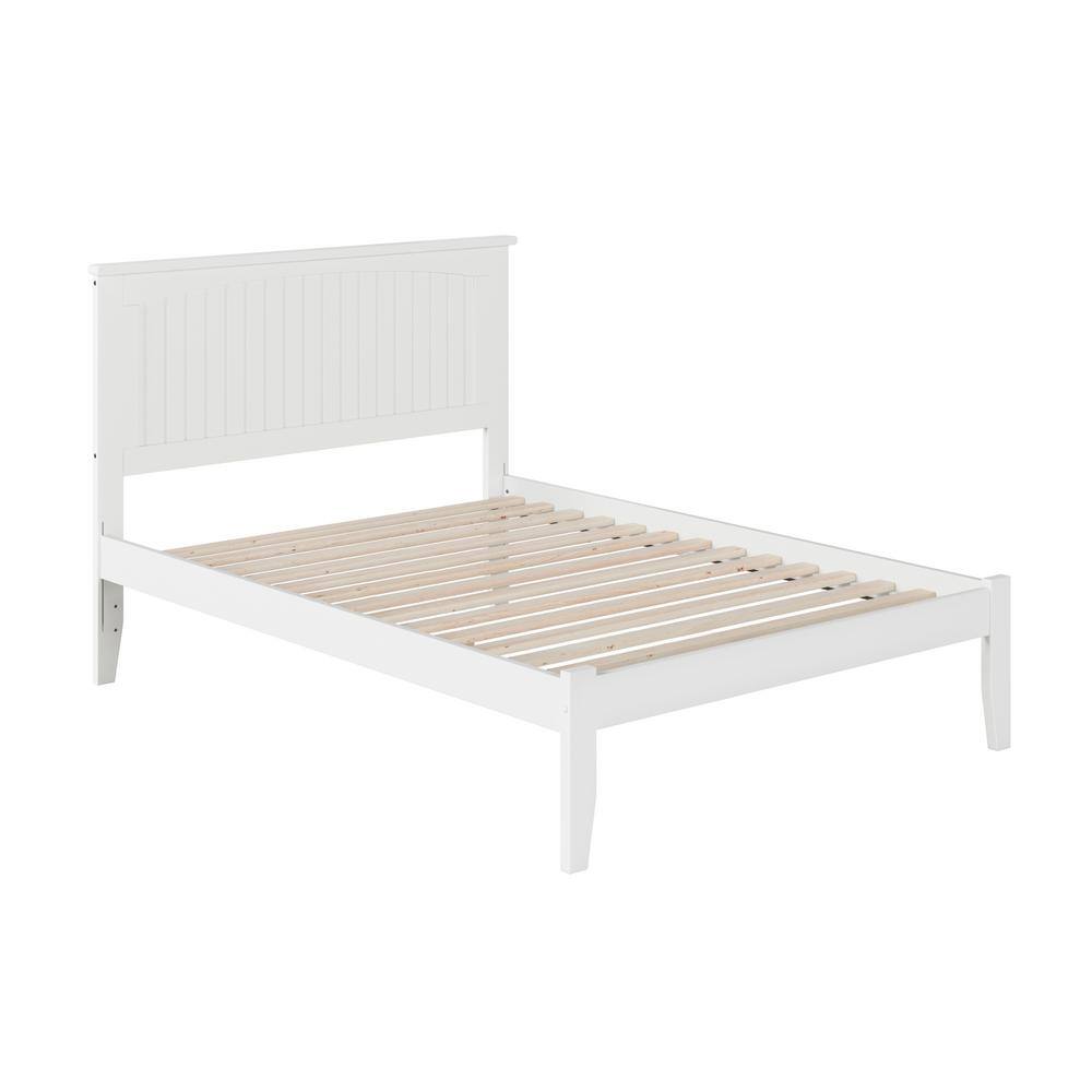 Nantucket Classic Cottage Full/Double Wood Frame Bed with Drawer, White