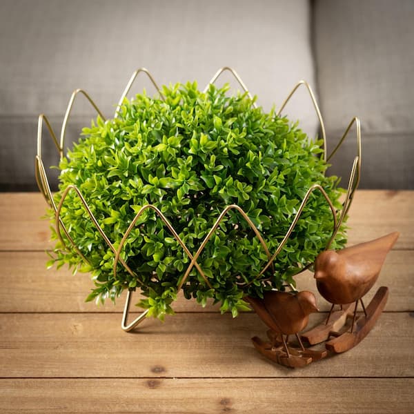 SULLIVANS 13" Artificial Leafy Green Foliage Half Orb