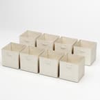 21 Qt. Cube Storage Organizer - Collapsible Fabric Containers for Home or Office (8-Pack)