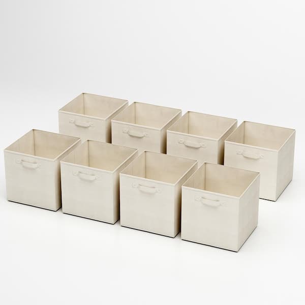 Large Foldable Square Canvas Storage Box Collapsible Fabric Cubes Kids Home 