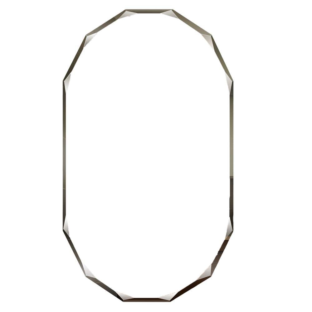 Reviews for FORIOUS 30 in. W x 36 in. H L Oval Frameless Single Beveled
