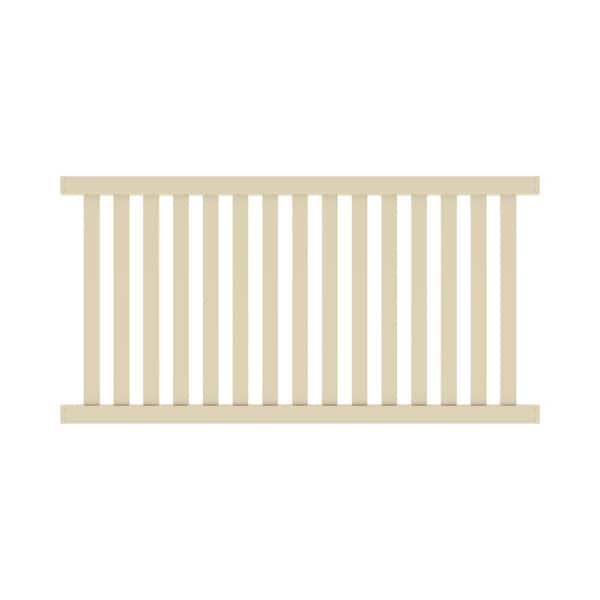 Barrette Outdoor Living Ohio 4 ft. H x 8 ft. W Sand Vinyl Fence Panel (Unassembled)