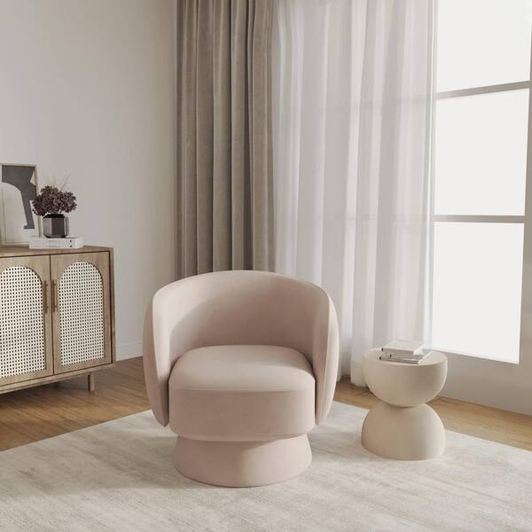 Leisuremod Accent Chair Upholstered in Velvet Armchair with a