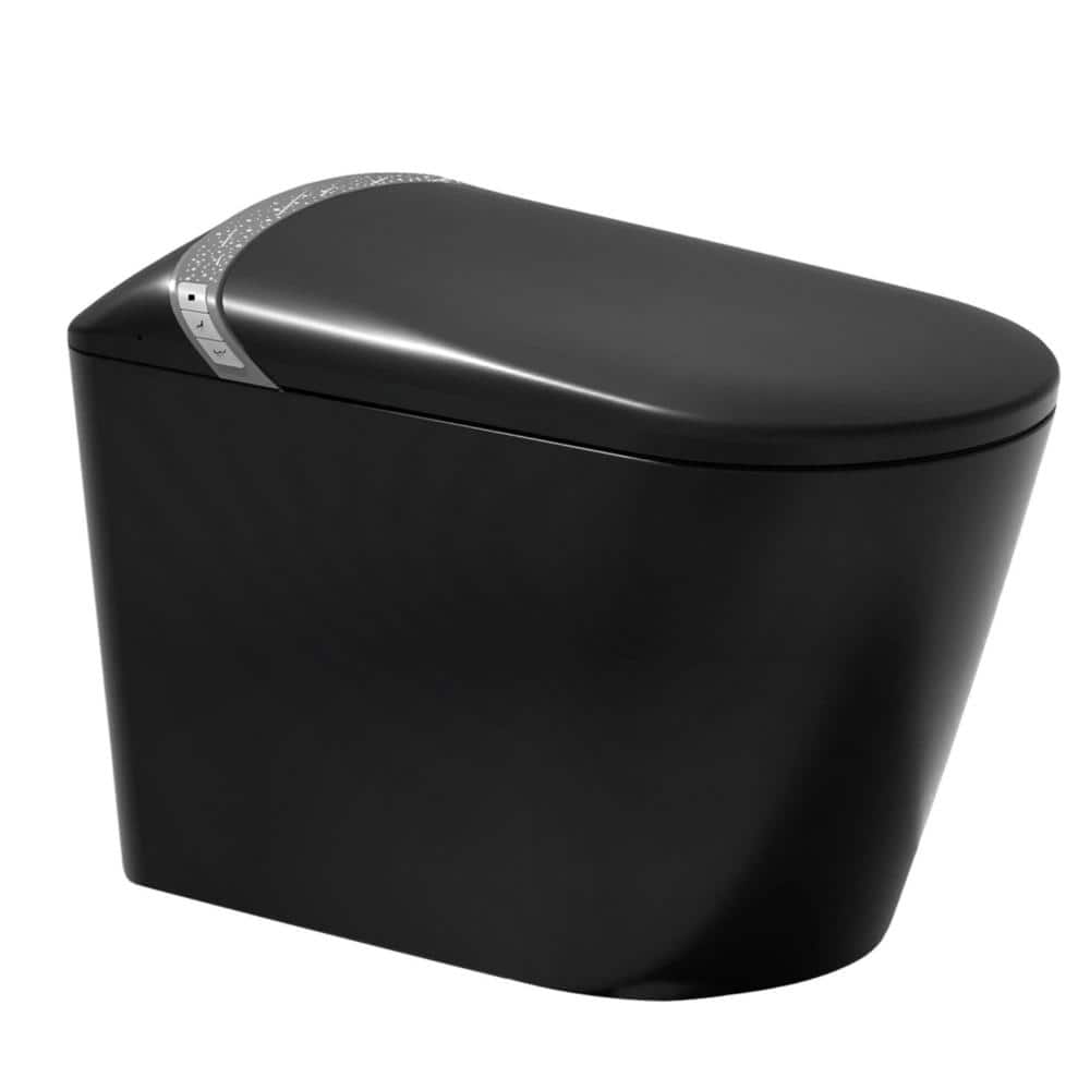 Starry Night Light Smart Toilet with Bidet Built In and Auto Open/Close Seat Warm Water & Dryer in Matte Black price history on PriceWatchPro