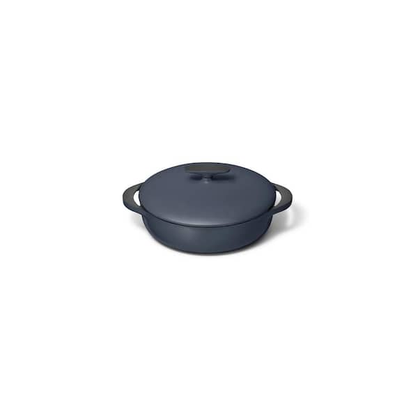 3.5 Qt. Dark Navy Cast Iron Braiser with Domed Lid