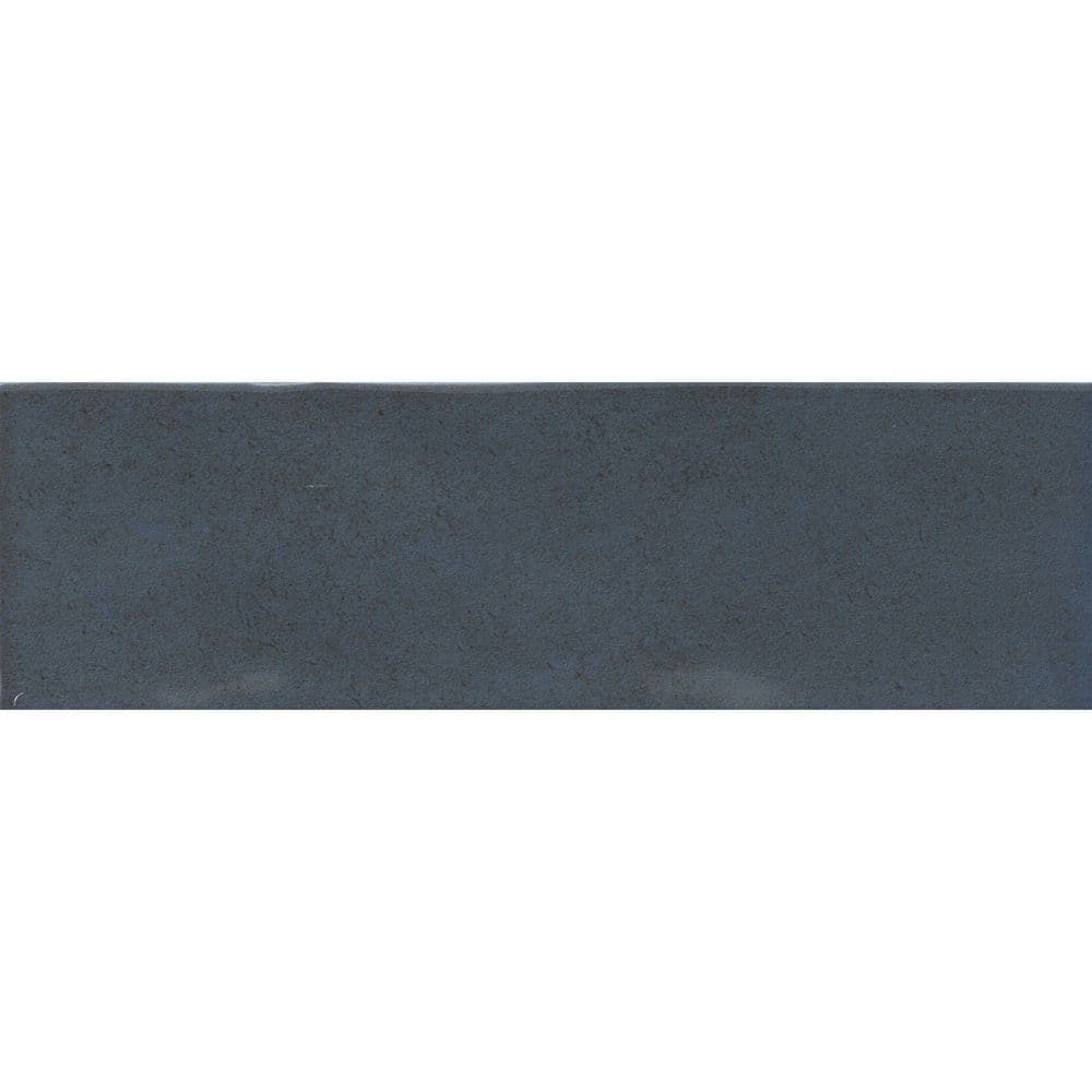 Azul Glossy Blue Porcelain Wall Tile 3 in. x 8 in.