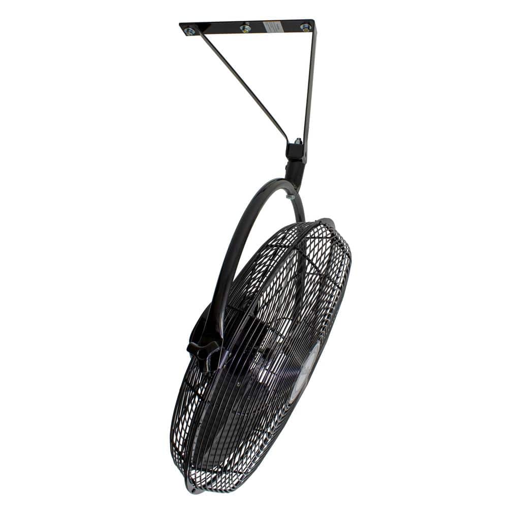 Air King 20-Inch Black Steel Wall Mounted Fan