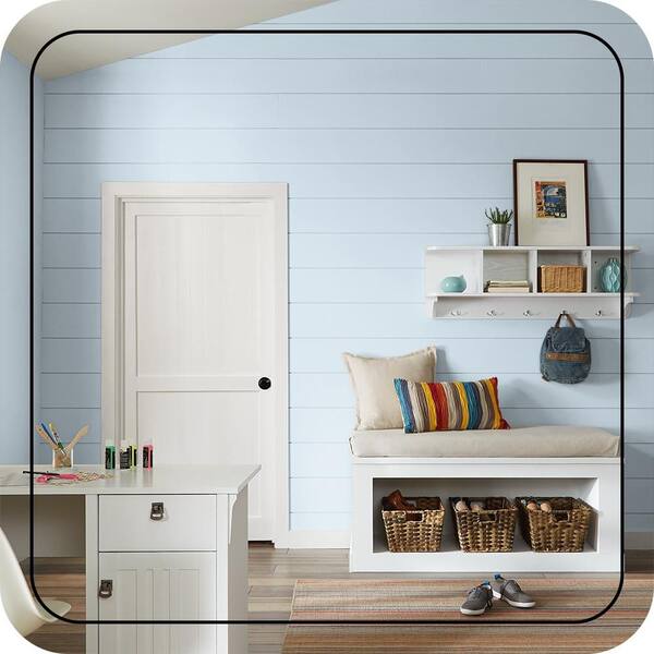 PRESTIGE Interior Paint & Primer In One, Satin Finish, Blue Sky Color, 1 Gallon