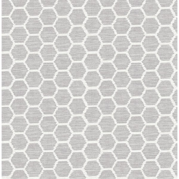 A-Street Prints Aura Lavender Honeycomb Lavender Wallpaper Sample