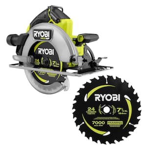 ONE+ HP 18V Brushless Cordless 7-1/4 in. Circular Saw (Tool Only) with 24T Carbide Thin Kerf Circular Saw Blade