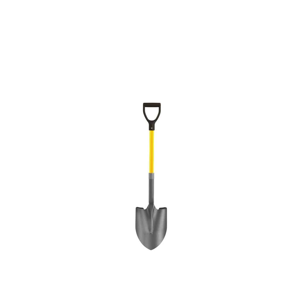 Bon Tool 27 in. Fiberglass Handle Professional Round Point Shovel