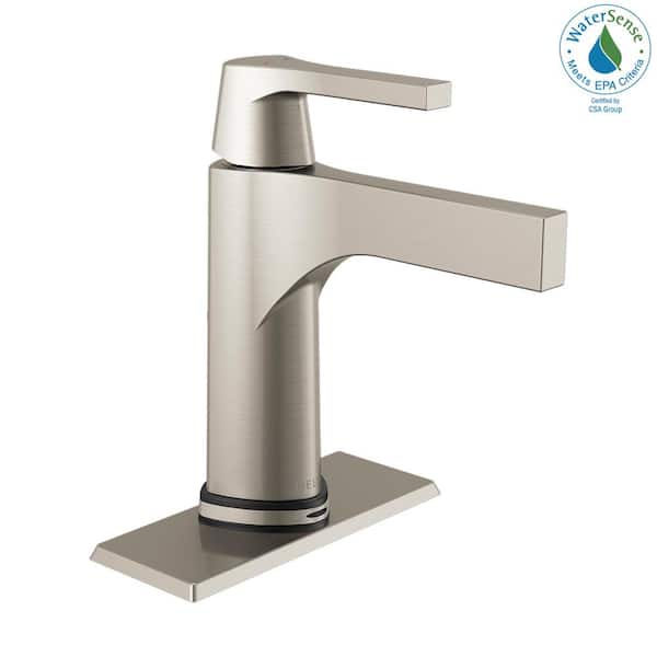 Delta Zura Single Handle Single Hole Bathroom Faucet with Touch2O
