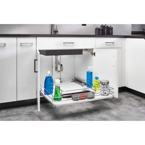 Rev-A-Shelf 30 in. Vanity U-Shaped Undersink Pullout 486-30VSBSC-BM-1 - The  Home Depot