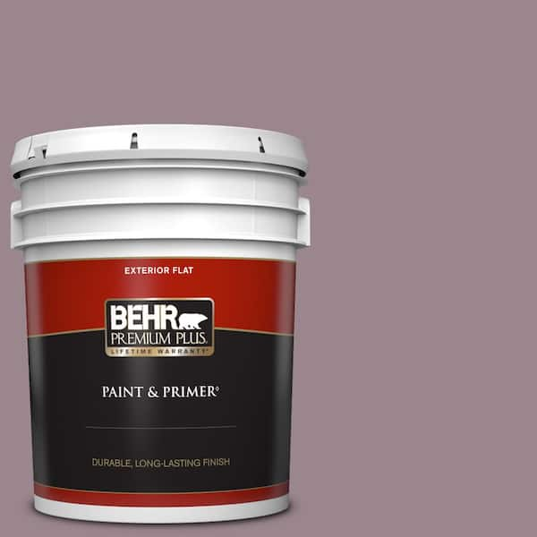 BEHR PREMIUM PLUS 5 gal. #PPU17-14 Dream Sunset Flat Exterior Paint & Primer