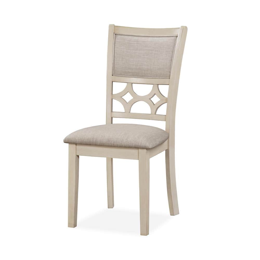 Mitchell 5-Piece Beige and Brown Round Dining Set with Storage Shelf