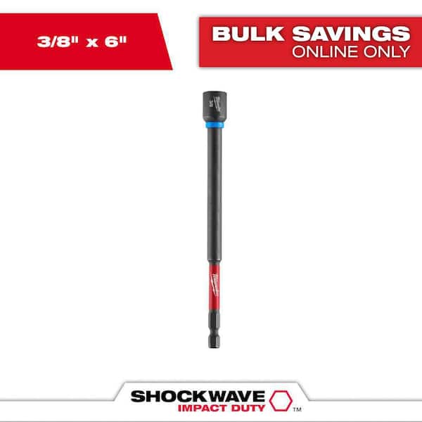 SHOCKWAVE Impact Duty 3/8 in. x 6 in. Alloy Steel Magnetic Nut Driver (1-Pack)