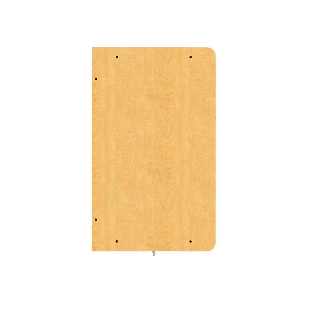 Maple Medium Wood Wall Shelf with Hooks and Cubbies