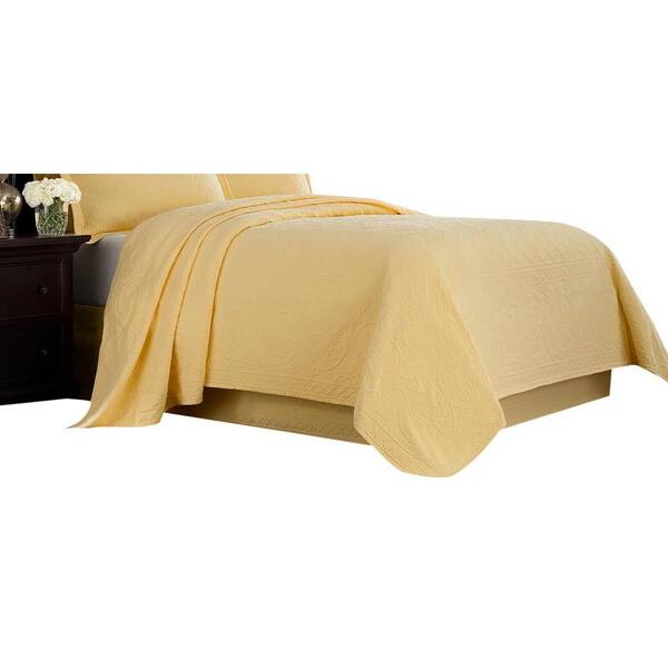 Yellow Queen Size Bedspread Hanaposy
