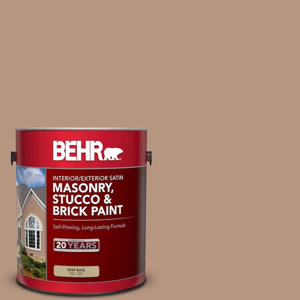 1 gal. #S220-4 Potters Clay Satin Interior/Exterior Masonry, Stucco and Brick Paint