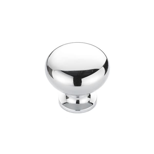 Richelieu Hardware Gatineau Collection 1-1/4 in. (32 mm) Vintage Chrome Round Cabinet Knob
