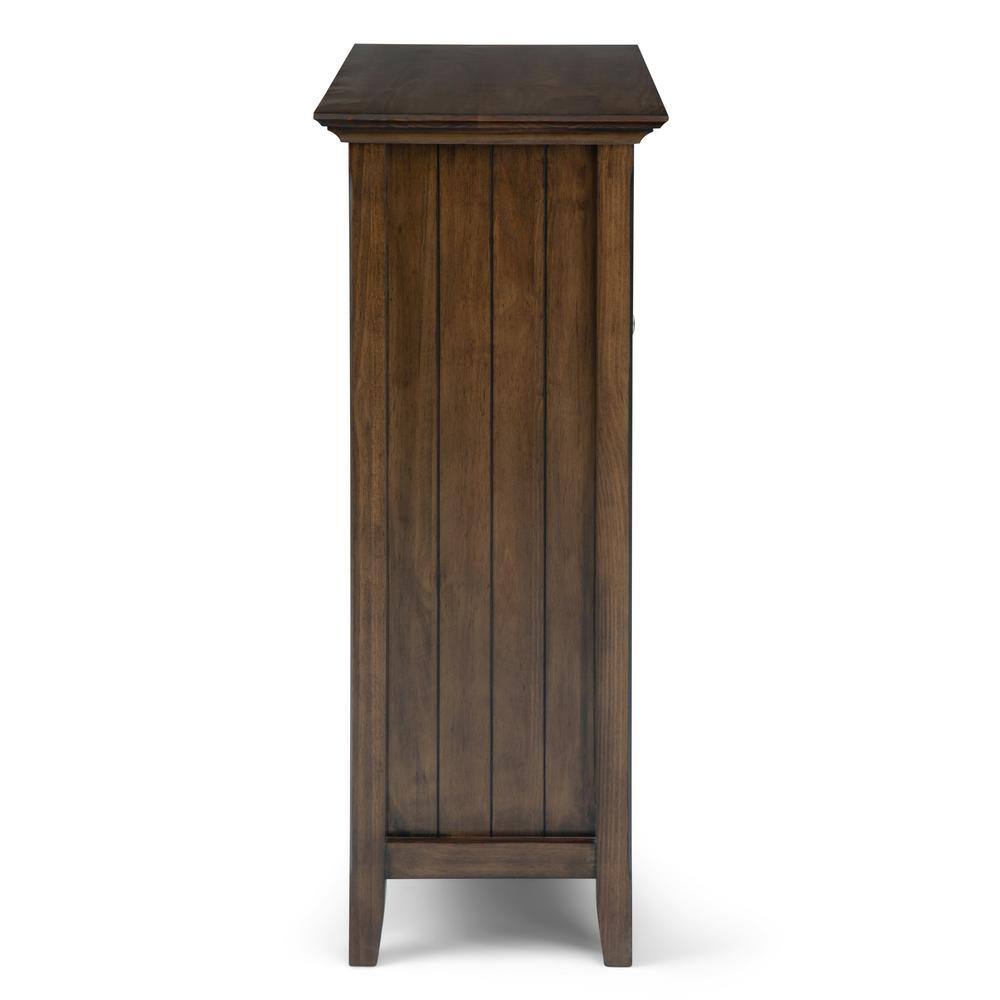 Rustic Natural Aged Brown Freestanding Office Storage Cabinet with Adjustable Shelving