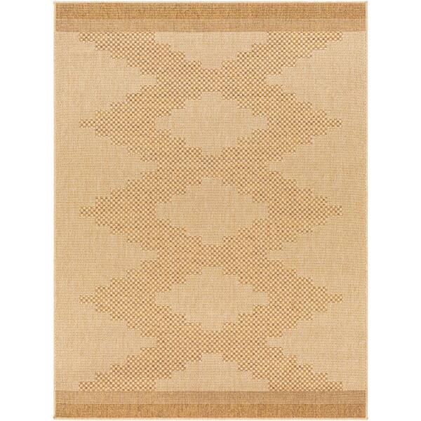 Artistic Weavers Pismo Beach Camel Diamond 7 ft. x 9 ft. Indoor/Outdoor Area Rug PMB2301679