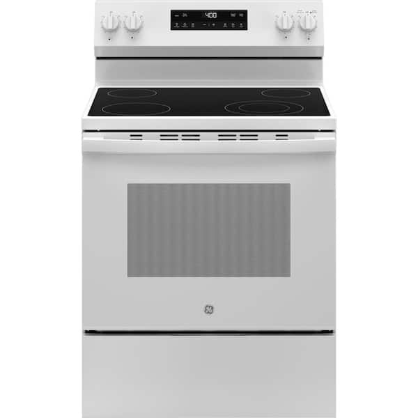 GE 30 in. 4 Element Free-Standing Electric Range in White