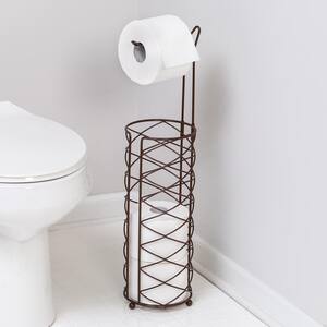 Freestanding Toilet Paper Holder in Oil-Rubbed Bronze