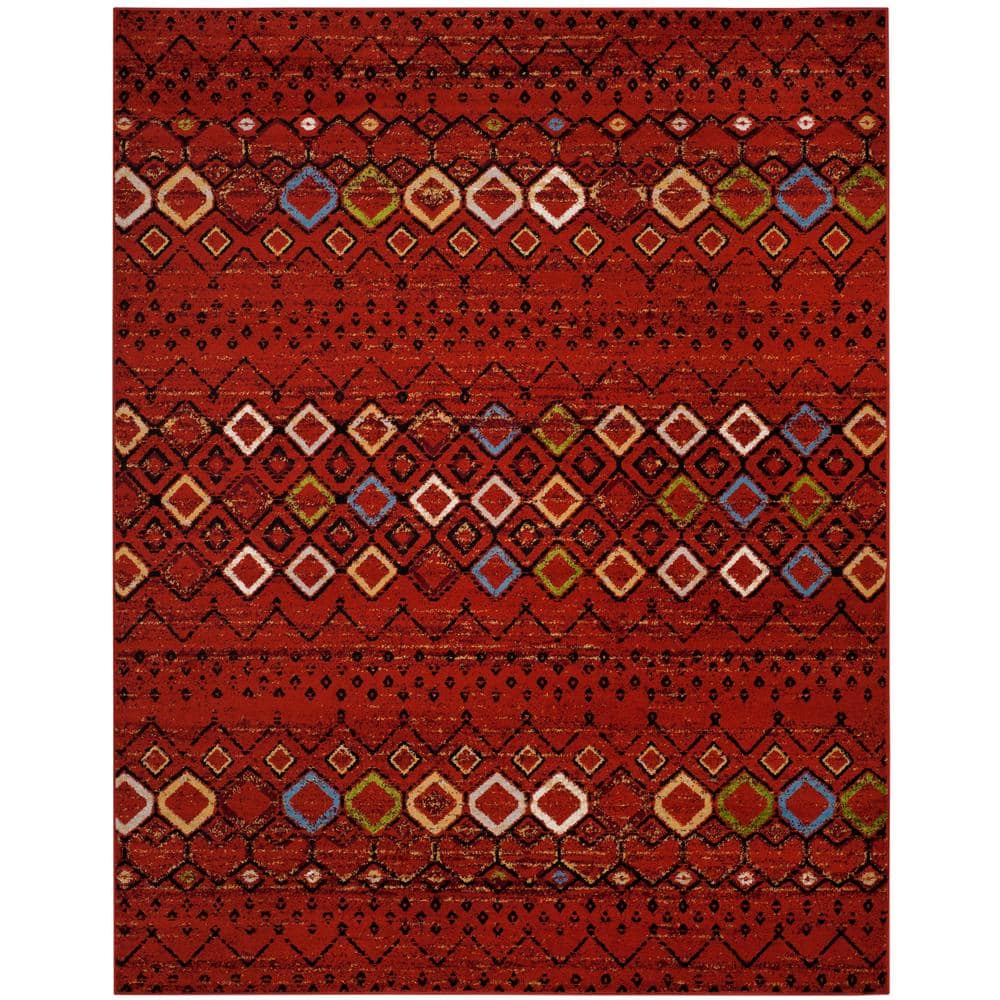 Amsterdam Terracotta/Multi 12 ft. x 18 ft. Multi-Diamonds Chevron Area Rug price history on PriceWatchPro