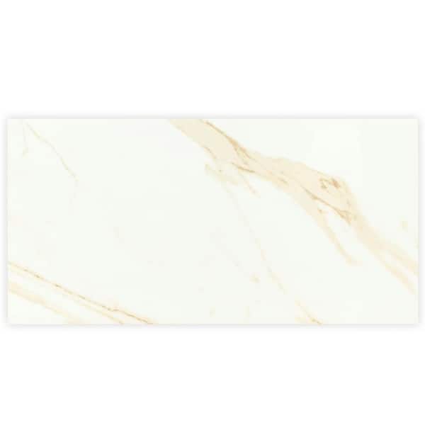 Yosemite White 16 in. x 32 in. Polished Porcelain Floor and Wall Tile (14.2 sq. ft./Case) Yosemite White 16 in. x 32 in. Polished Porcelain Floor and Wall Tile (14.2 sq. ft./Case)