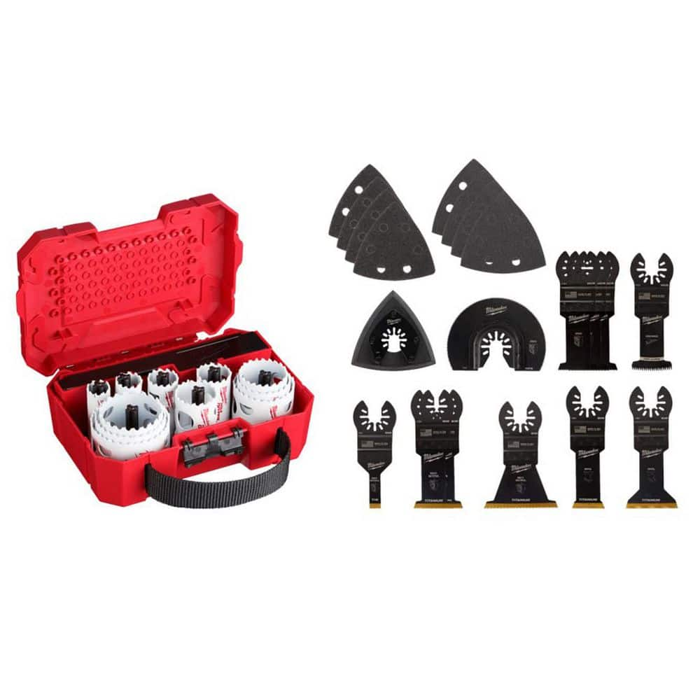 Hole Dozer General Purpose Bi-Metal Hole Saw Set with Oscillating Multi-Tool Blade Set (35-Piece) -  Milwaukee, 49-22-4175-9920