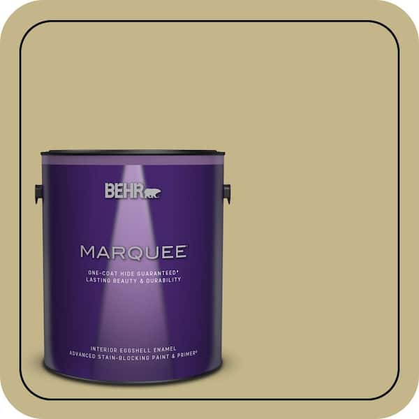 BEHR MARQUEE 1 gal. #BIC-27 Modish Moss Eggshell Enamel Interior Paint & Primer