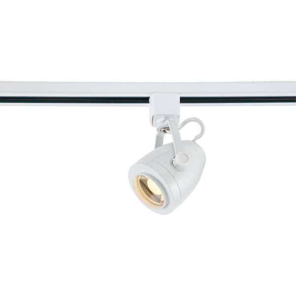White Integrated LED Fixed Track Gimbal Head