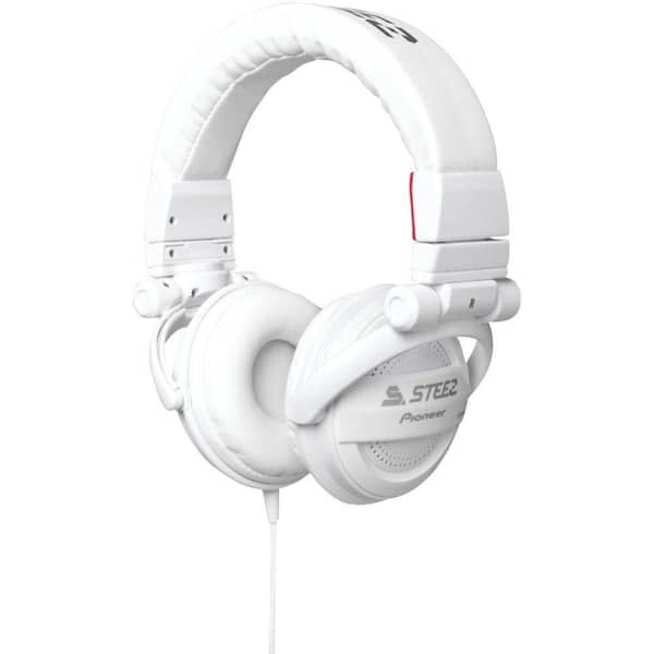Pioneer Steez Dubstep-On-Ear Stereo Headphone with In-Line Microphone - White