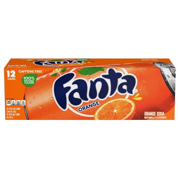 Fanta 12 oz. Orange Soda Fridge Pack (12-Pack) 049000030730 - The Home Depot